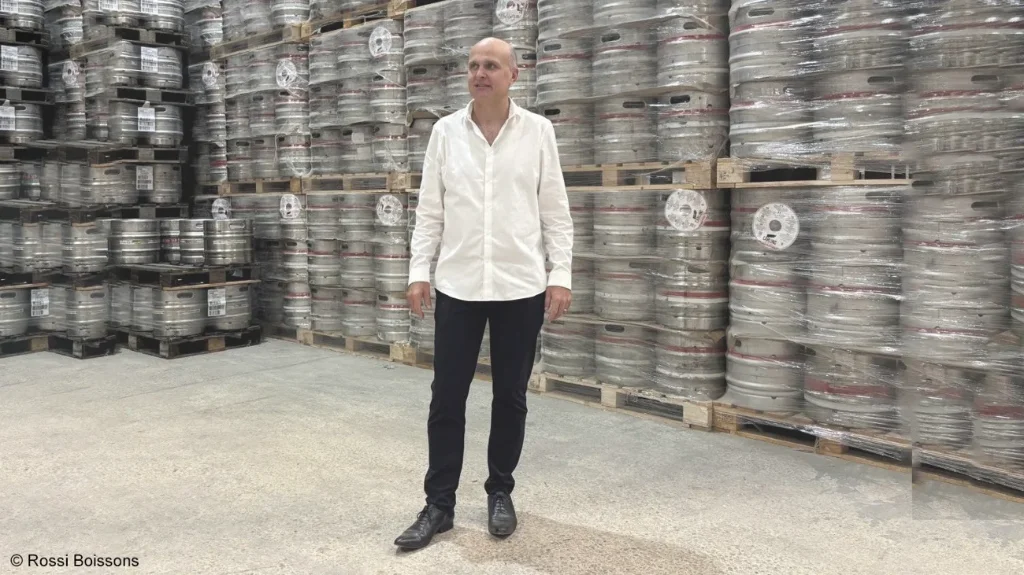 Jean-Christophe Rossi est le directeur général du grossiste-distributeur en boissons Rossi Boissons.