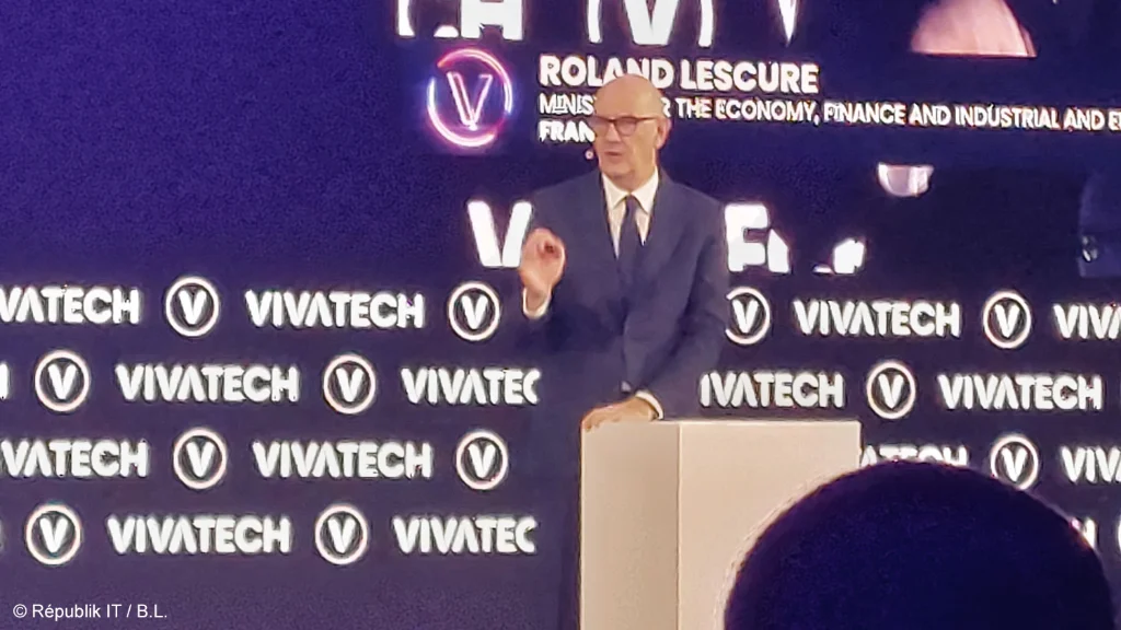 Roland Lescure, ministre de l’Économie, des Finances et de la Souveraineté industrielle, énergétique et numérique, est intervenu en plénière.