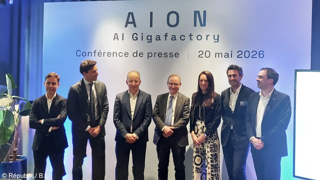 Les dirigeants des principaux membres ont présenté le consortium Aion le 20 mai 2026 à Paris.