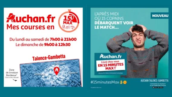 Quick commerce : Auchan teste la livraison en 15 minutes [Exclu]