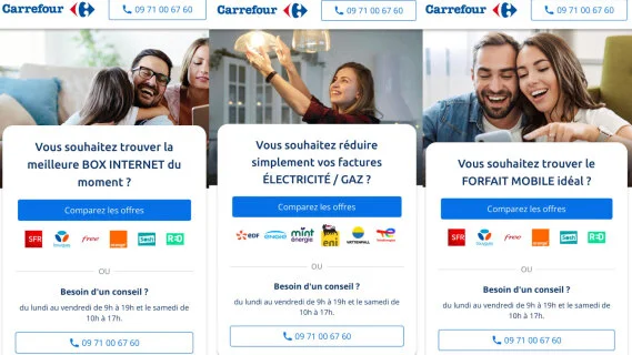 Diversification : Carrefour déploie un service de comparateur d'offres non-alimentaire