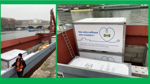 En misant sur la Seine, Ikea repense sa stratégie de livraison intra-muros
