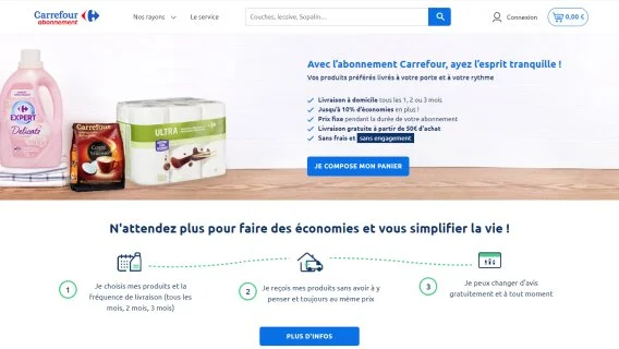 Les dessous du nouveau service d’achat par abonnement de Carrefour