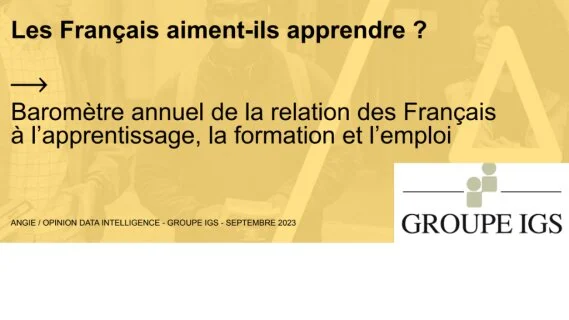 Des freins à lever pour développer une culture de l'apprentissage (IGS, baromètre annuel)
