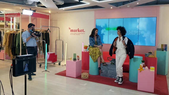 Reportage : Le Printemps en mode live shopping