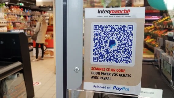 Intermarché accepte des paiements Paypal en magasin