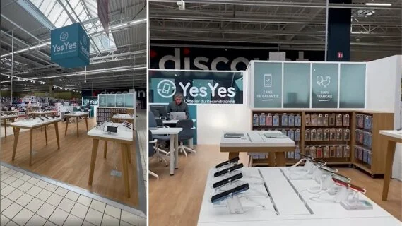 YesYes s’installe chez Casino pour vendre ses smartphones reconditionnés français