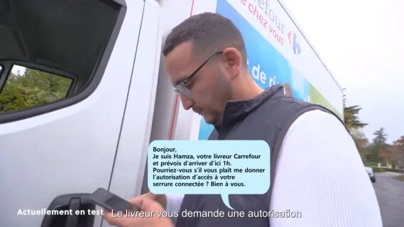 E-commerce : Carrefour teste la livraison jusqu’au frigo de ses clients [Vidéo]