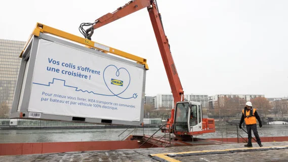 Avec la Seine, Ikea améliore la fiabilité de ses livraisons intra-muros et son bilan carbone